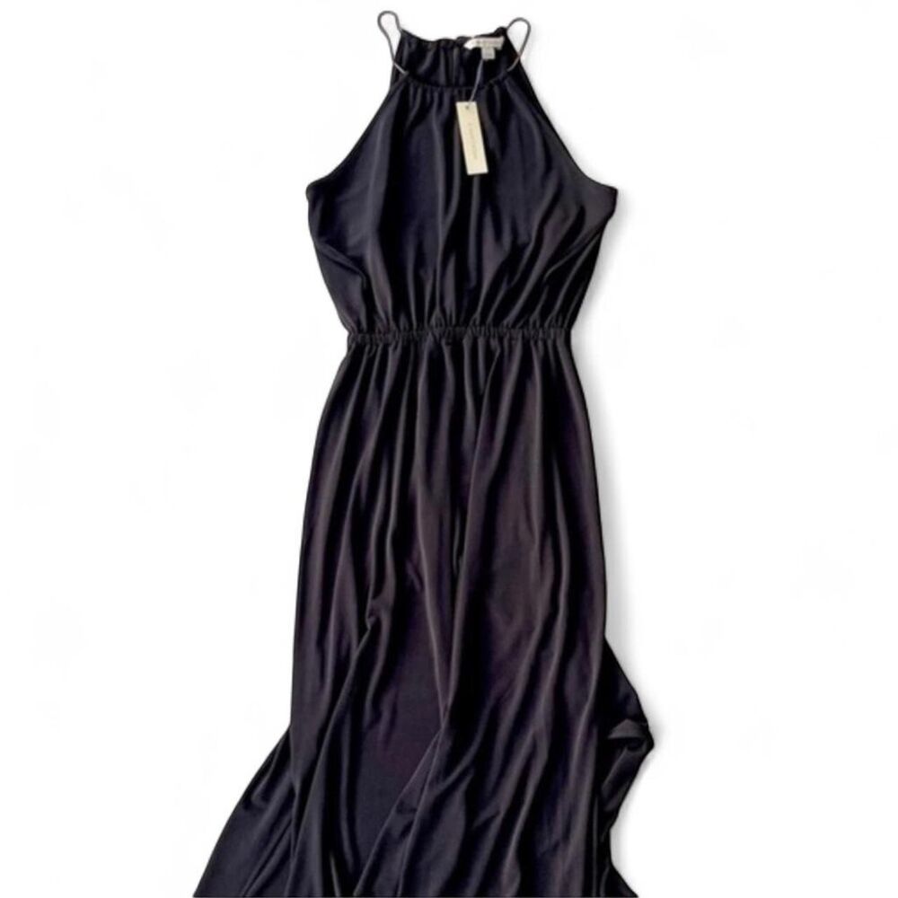 NWT Hawthorn black maxi dress with keyhole high neck